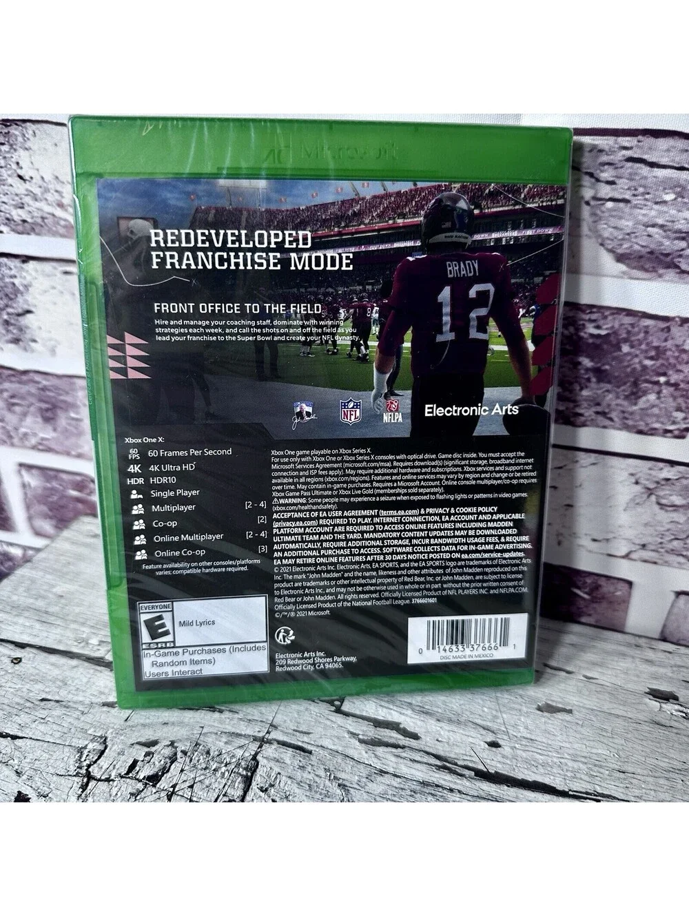 New Factory Sealed EA MADDEN NFL 22 Xbox One & BONUS MADDEN NFL 20